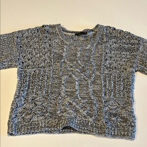 Prana Gray Cable Knit Women's Sweater